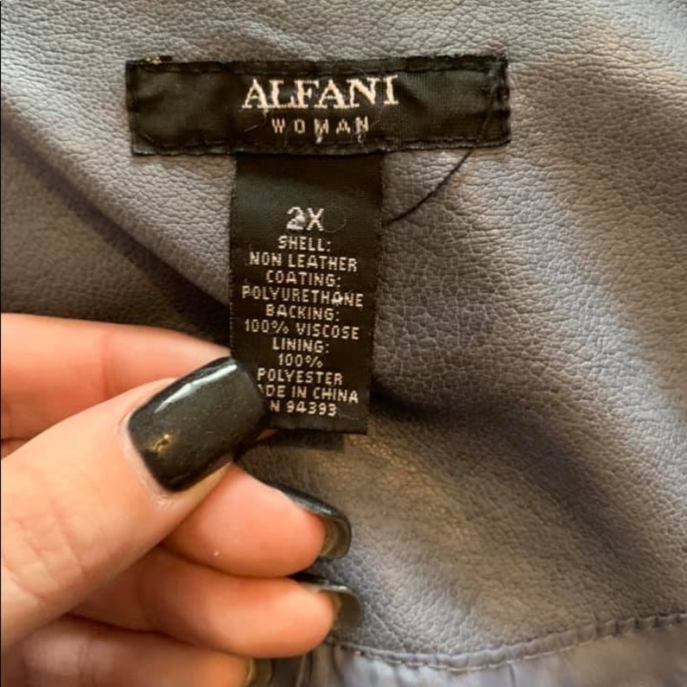 Alfani leather jacket